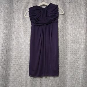 David's Bridal Bridesmaid Strapless Dress